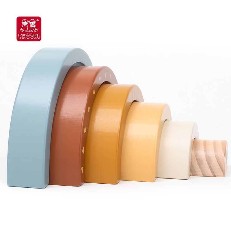 kids Wooden Rainbow Stacker